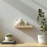 Alternate product view of 3D Printed Sleeping Cat Wall Shelf.