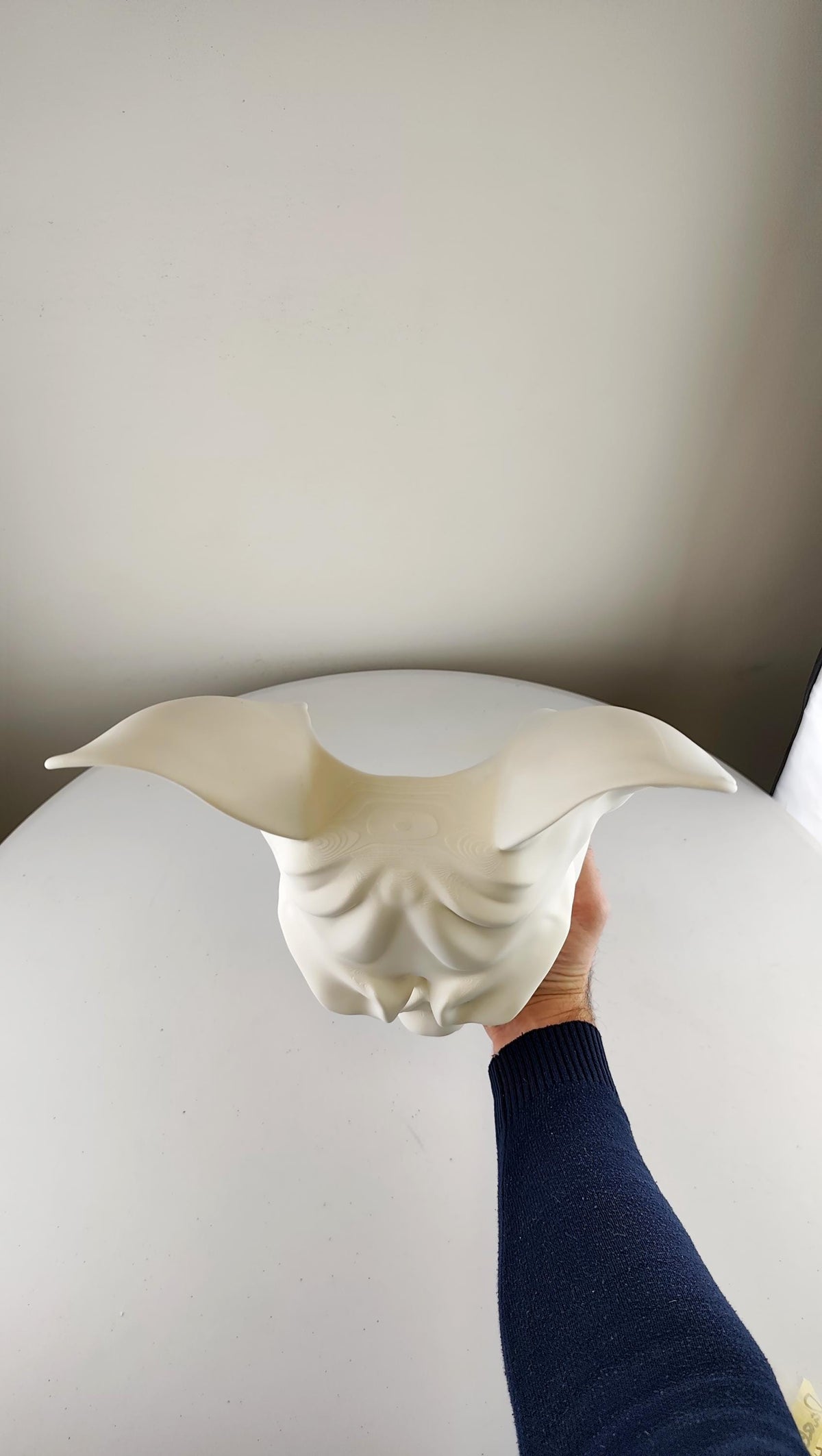 Product gallery image 2 of 3D Printed French Bulldog Costume Mask.