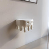 Alternate product view of 3D Printed Dripping Blob Wall Shelf.
