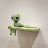 Product gallery view of 3D Printed Snake Creature Wall Shelf.