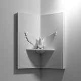Alternate product view of 3D Printed Corner Dove Prayer Shelf.