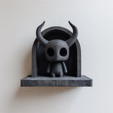 Product gallery view of 3D Printed Horned Spirit Wall Shelf.