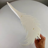 Alternate product presentation of 3D Printed Feather Wall Shelf.