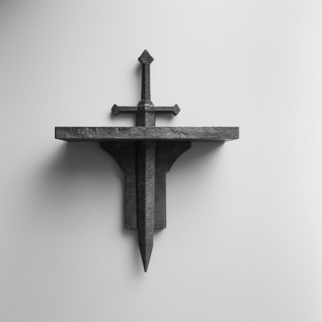 Product gallery view of 3D Printed Fantasy Relic Display Shelf.