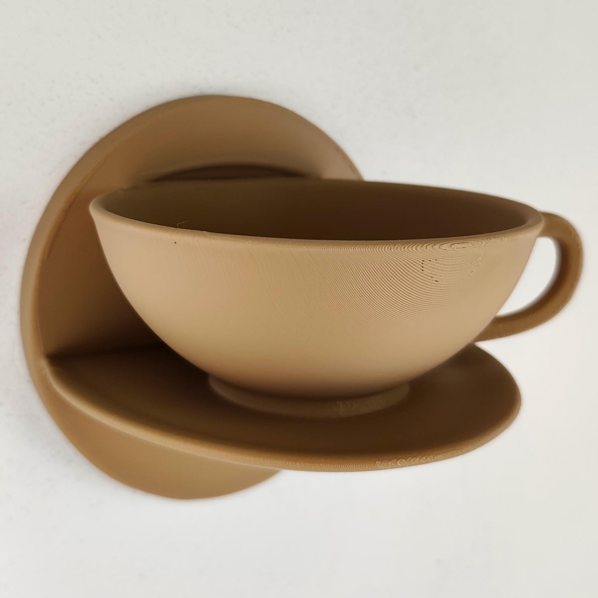 3D Printed Teacup Wall Shelf shown in the product image.
