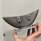 Alternate product presentation of 3D Printed Sculptural Bowl Wall Shelf.