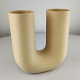 Alternate product view of 3D Printed U-Shaped Sculptural Vase.