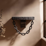 Product gallery view of 3D Printed Single Chain Gothic Wall Shelf.