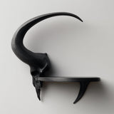 3D Printed Ram Skull Wall Shelf shown in the product image.
