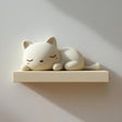 3D Printed Sleeping Cat Wall Shelf shown in the product image.
