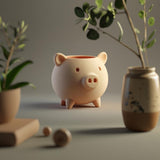 3D Printed Pig Succulent Planter shown in the product image.