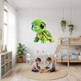 Additional product view of Cute 3D Sea Turtle Wall Decal.