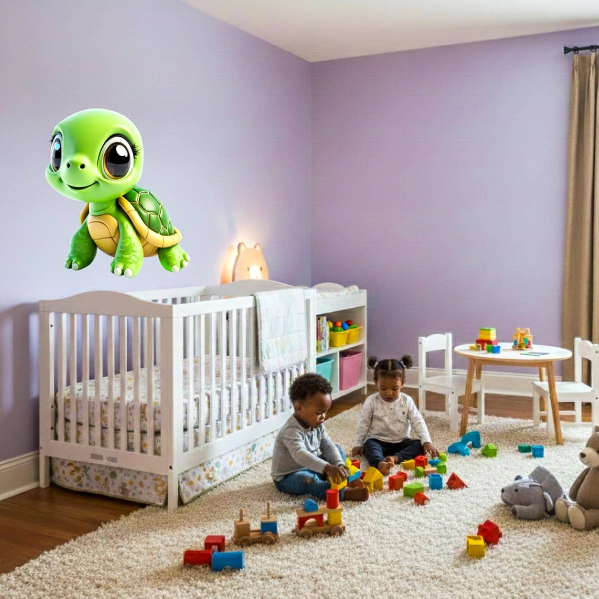 Additional product detail of Cute 3D Sea Turtle Wall Decal.