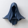 3D printed matte PLA wall shelf shaped like a hooded cloaked reaper with a straight floating ledge.