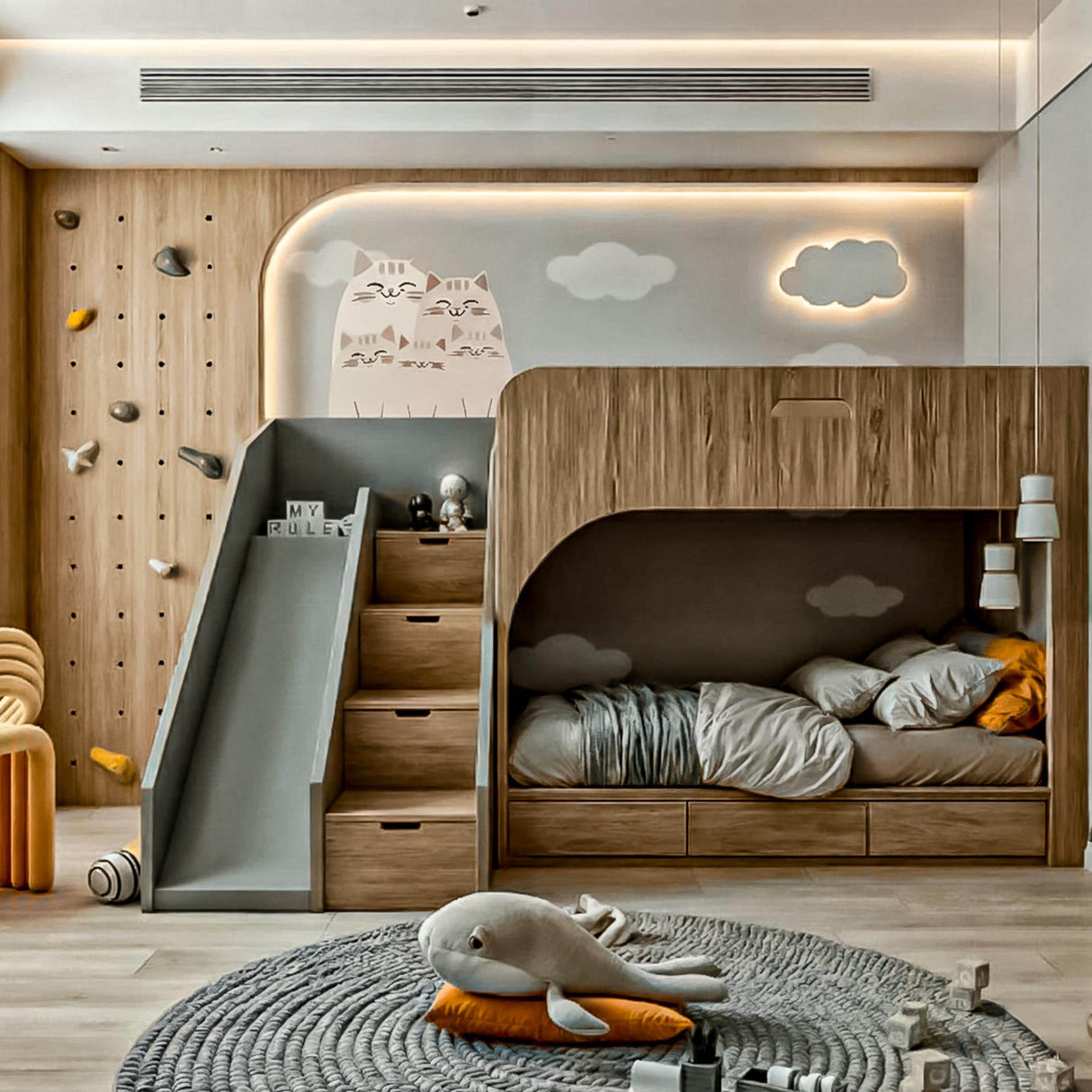 Additional product detail of Cute Cat Family Wall Decal.