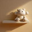 Alternate product presentation of 3D Printed Cute Creature Wall Shelf.