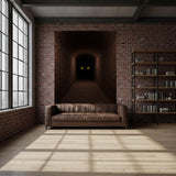 3D Mystery Tunnel Wall Decal displayed in a room setting.