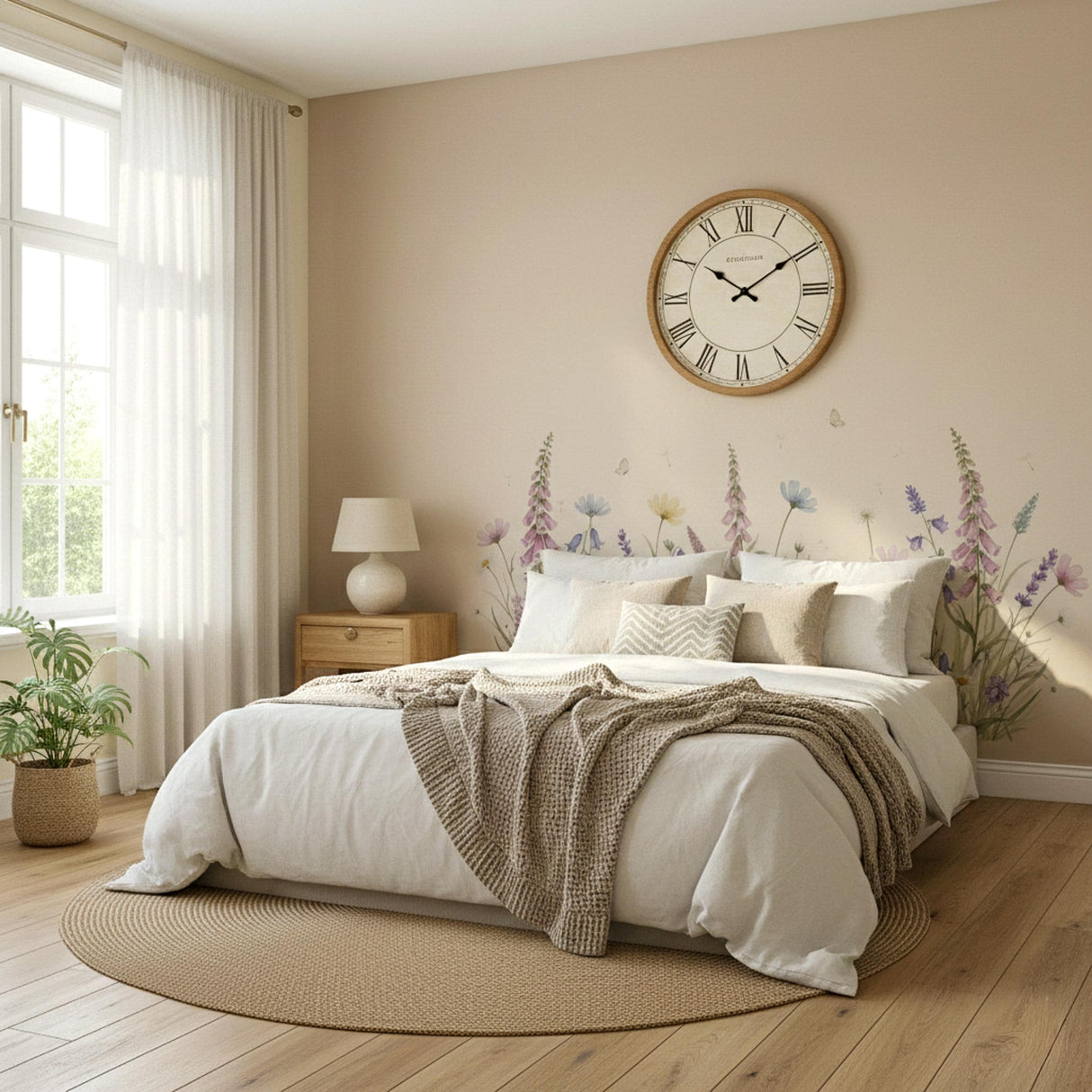 Alternate product presentation of Wildflower Wall Decal.