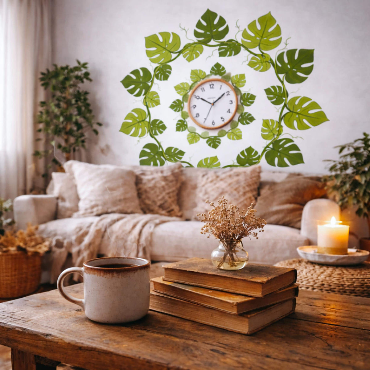 Product gallery image 2 of Monstera Leaf Wall Decal.
