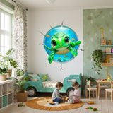 Alternate product presentation of Sea Turtle Wall Decal.