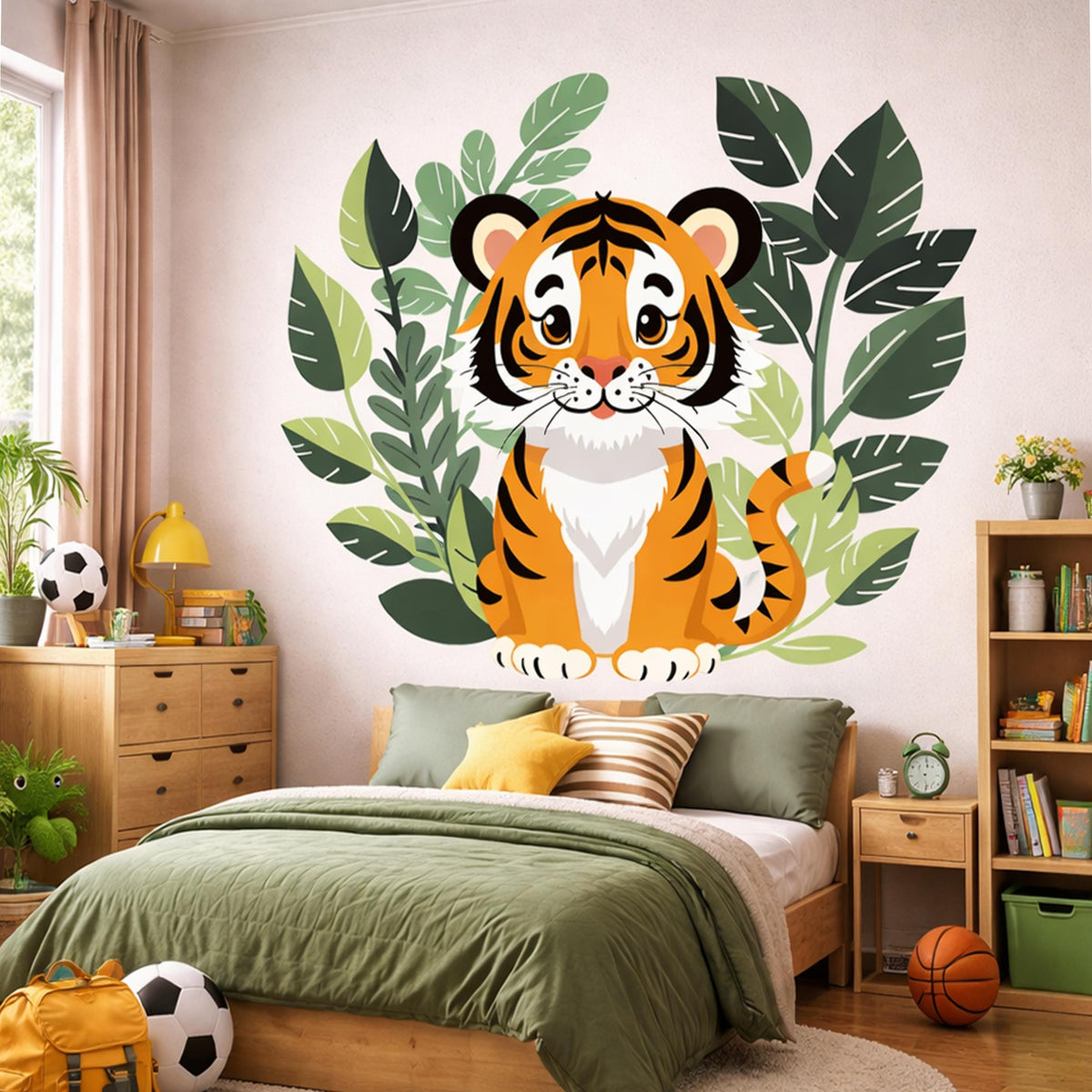 Product gallery view of Baby Tiger Wall Decal.