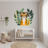 Alternate product presentation of Baby Tiger Wall Decal.