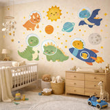 Product detail view of Space Dinosaur Wall Decals.