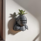 Product gallery view of 3D Printed Knight Wall Planter Shelf.