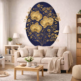Product gallery view of Golden Orchid Wall Decal.