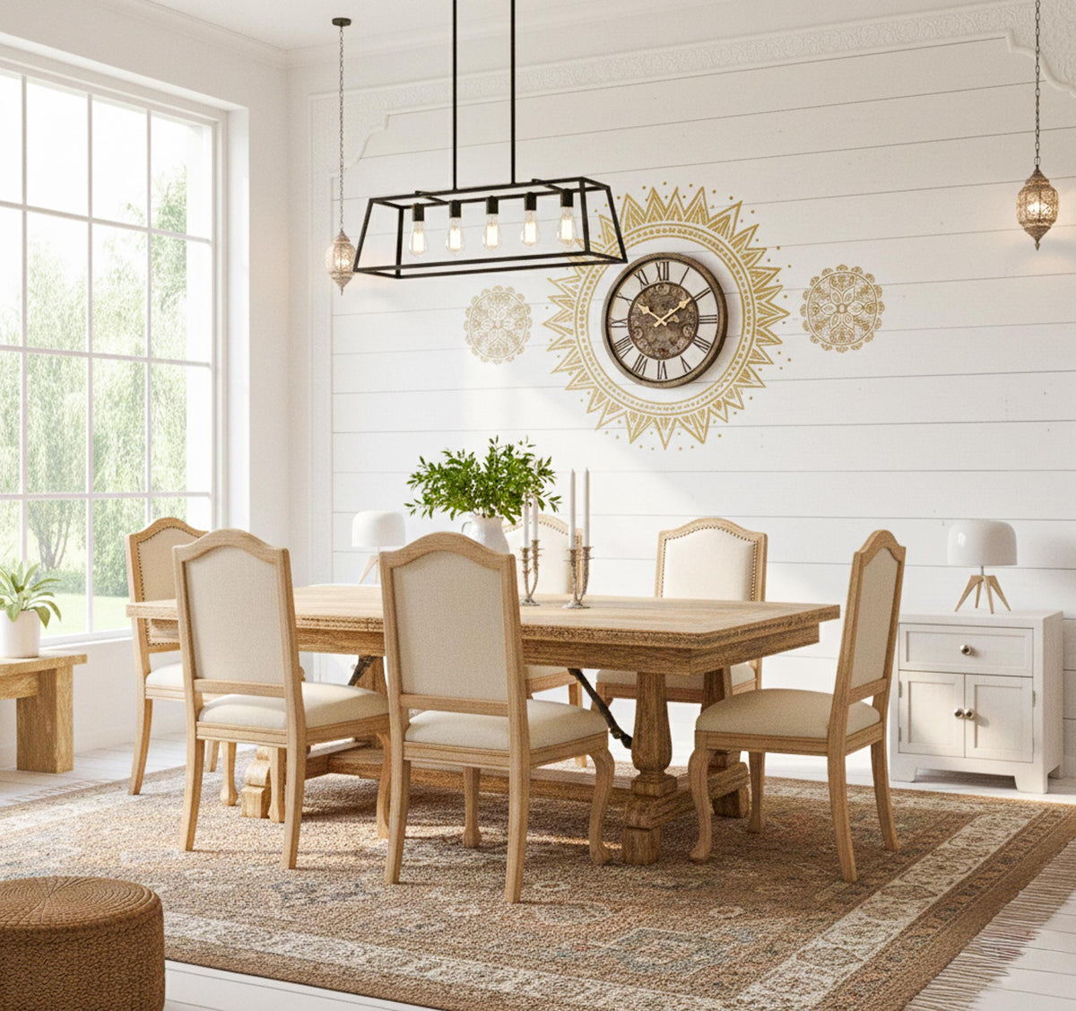 Product detail view of Golden Sun Wall Decal.