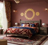 Product presentation view of Golden Sun Wall Decal.