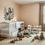 Product presentation view of Boho Zebra Wall Decal.