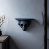 Alternate view of the 3D printed sci-fi figure wall shelf.
