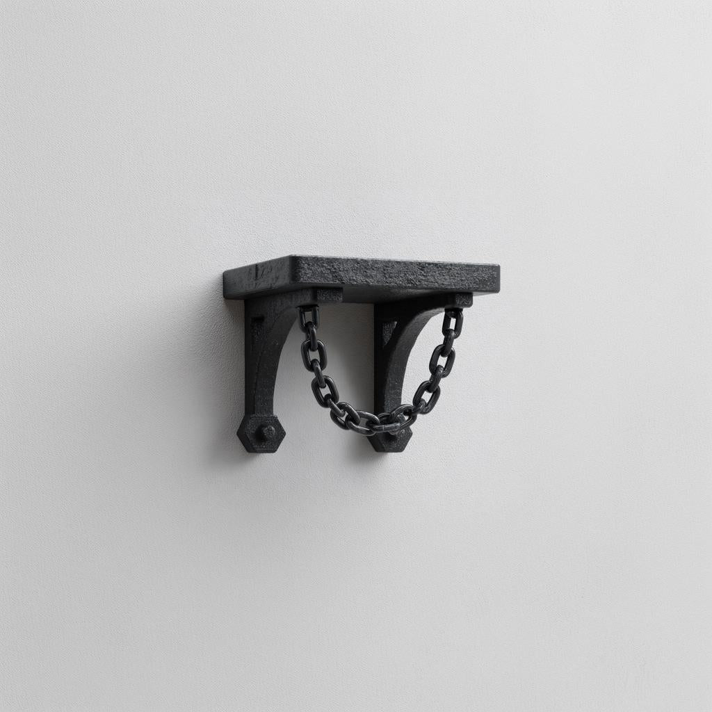 Alternate product view of 3D Printed Gothic Chain Support Shelf.