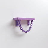 Alternate product view of 3D Printed Pastel Chain Wall Shelf.
