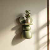 Product gallery view of 3D Printed Abstract Stacked Wall Shelf.
