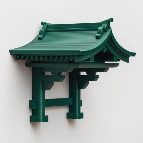 3D Printed Japanese Shrine Wall Shelf shown in the product image.