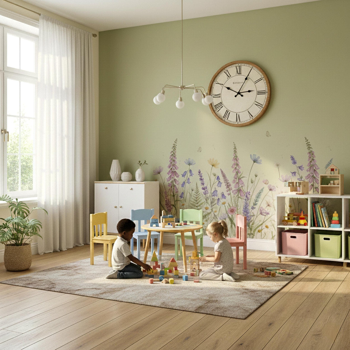Additional product view of Wildflower Wall Decal.