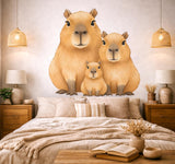 Product detail view of Capybara Family Wall Decal.