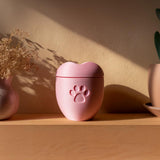Product gallery view of 3D Printed Heart Paw Pet Memorial Urn.