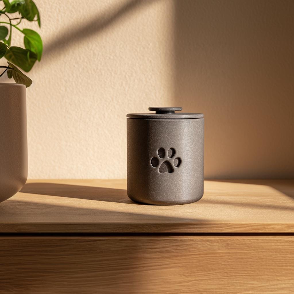 Product gallery view of Cylindrical Pet Memorial Urn.