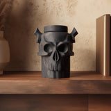 Additional product view of 3D Printed Gothic Skull Pet Urn.