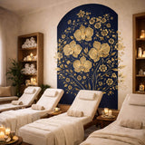 Product gallery view of Gold Orchid Wall Decal.