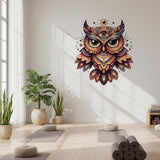 Product presentation view of Mystical Owl Wall Decal.
