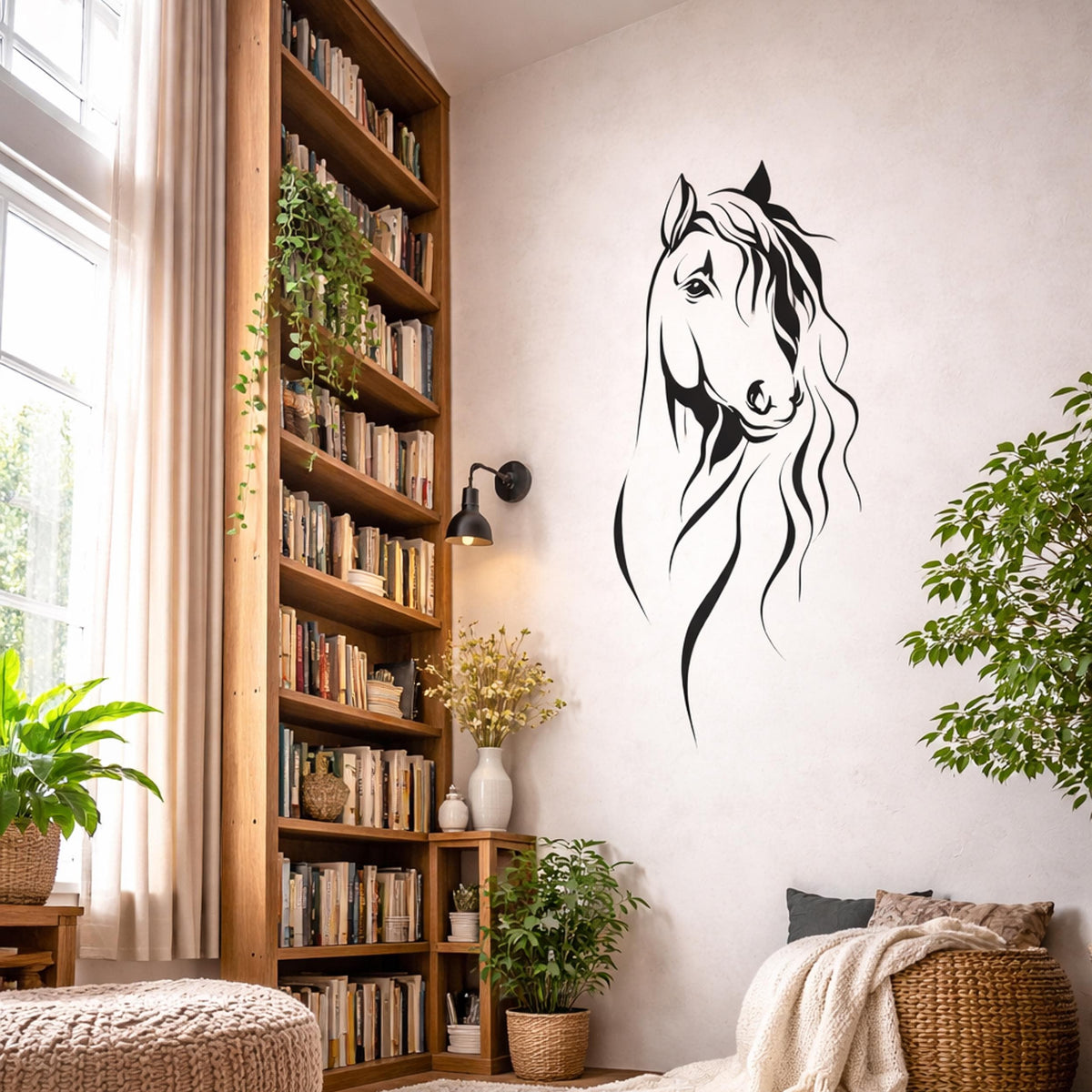 Product view of Minimalist Horse Decal.