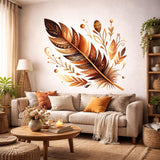 Product view of Boho Feather Decal.