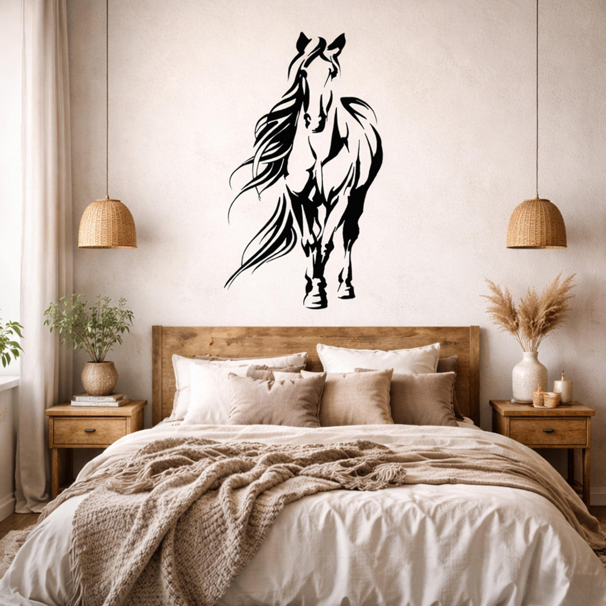 Additional product view of Minimalist Horse Decal.