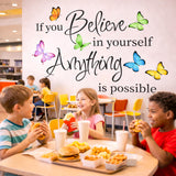 Butterfly Wall Decal displayed in a room setting.