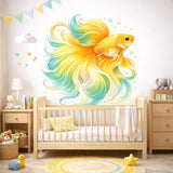 Additional product view of Colorful Betta Fish Decal.
