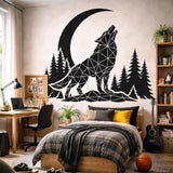Additional product view of Geometric Wolf Wall Decal.